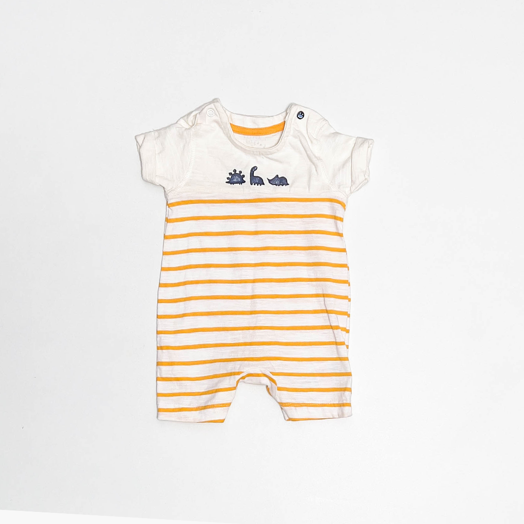 YELLOW STRIPED JUMPSUIT