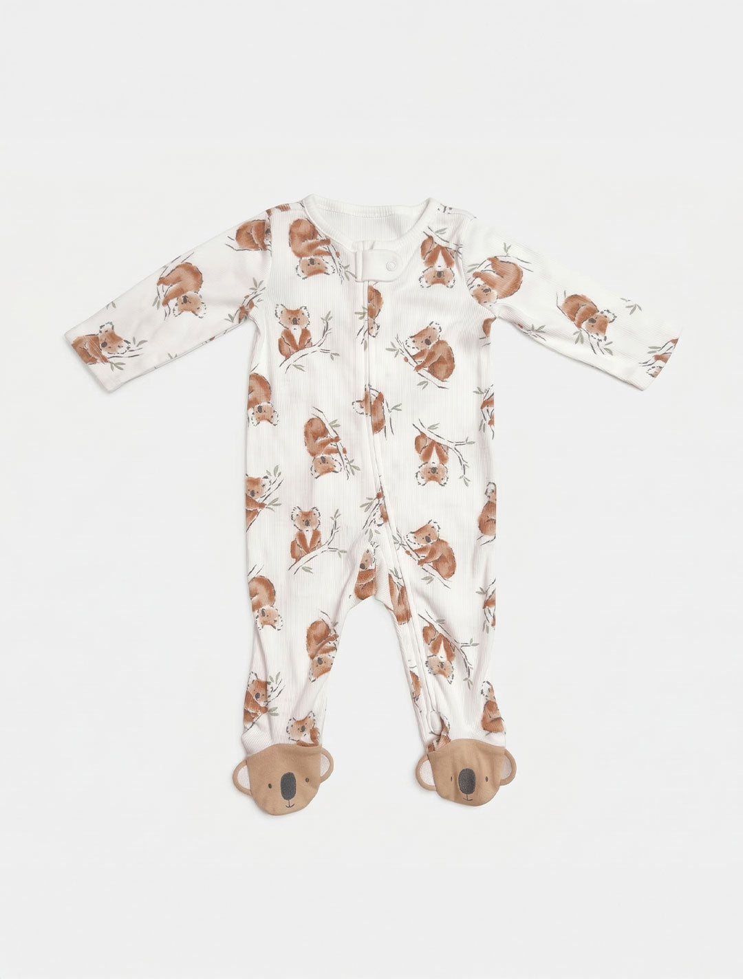 RIBBED 2 WAY ZIPPER SLEEPSUIT