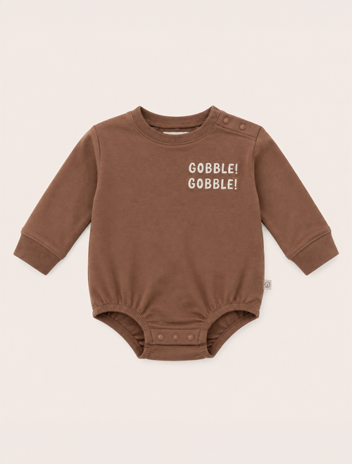 Brown boys onesie