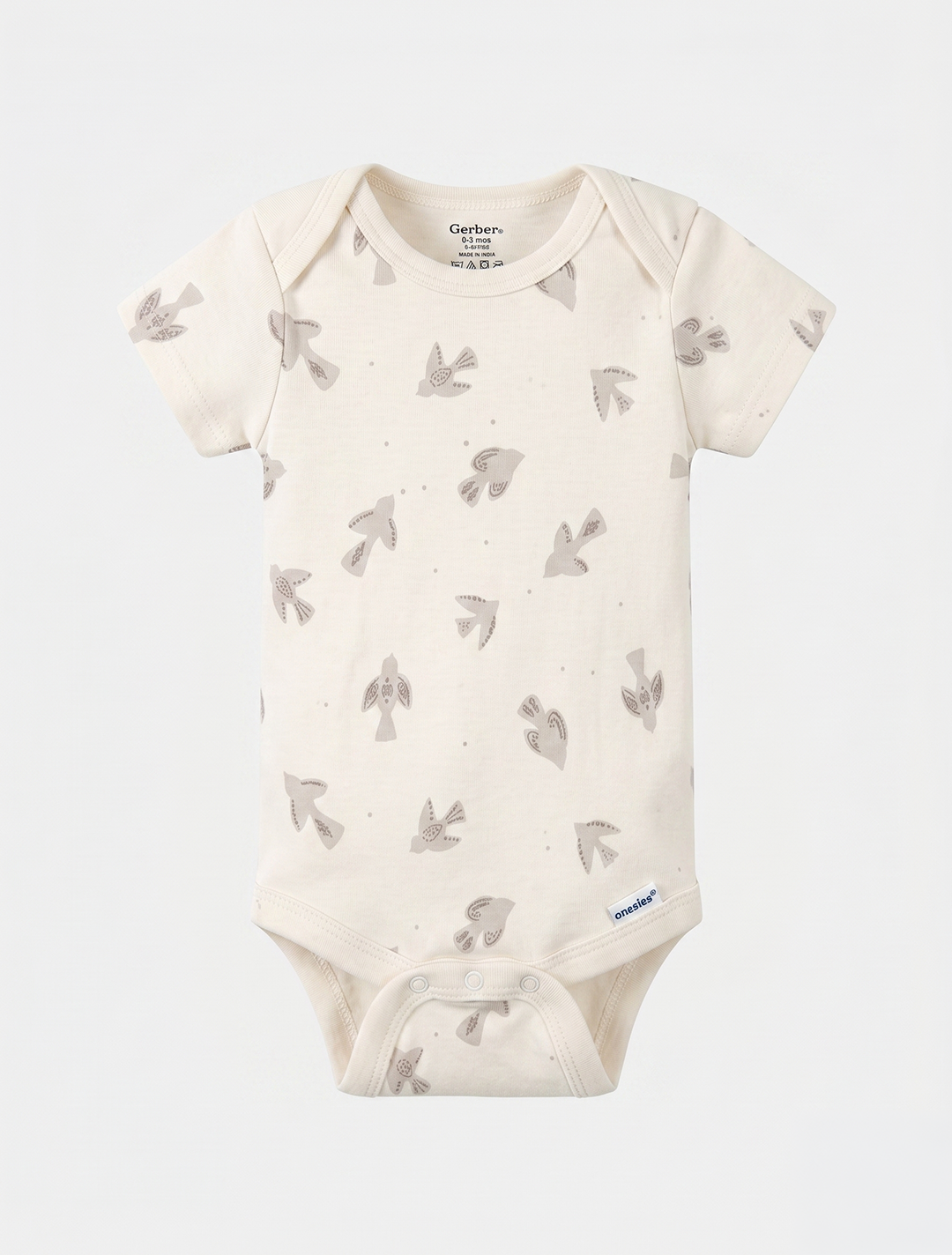 OFF WHITE PRINTED ONESIE