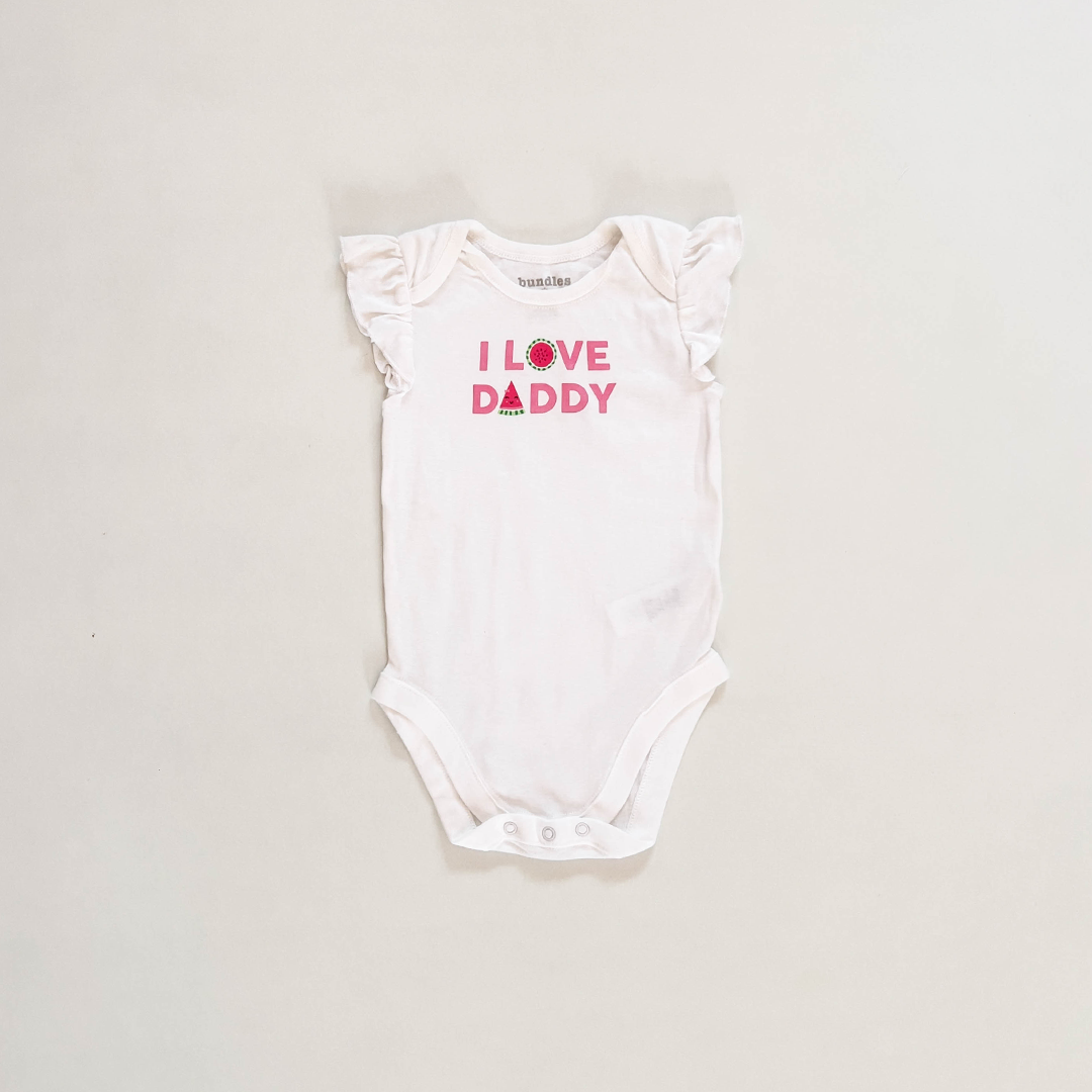 I LOVE DADDY PRINTED ONESIE