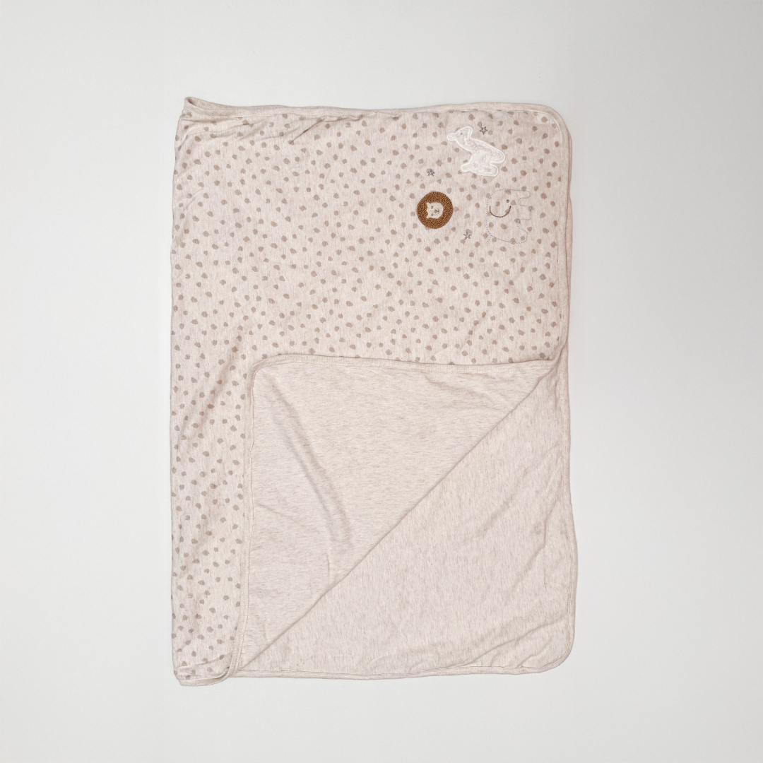 BEIGE SWADDLING CUM TOWEL