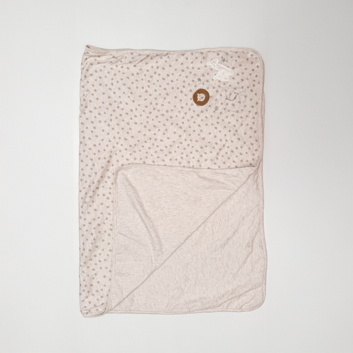 BEIGE SWADDLING CUM TOWEL