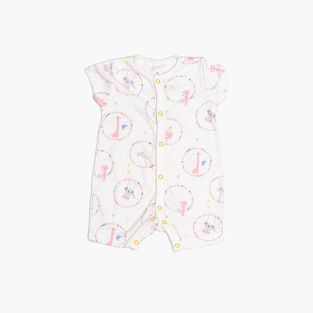 WHITE PRINTED JUMPSUIT