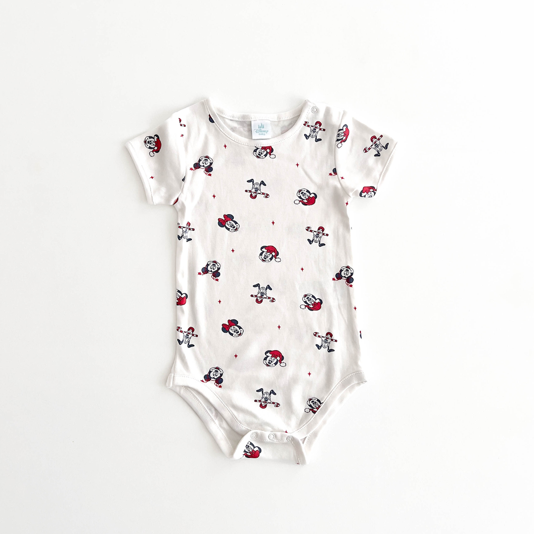 DISNEY BABY CHRISTMAS MICKEY MOUSE ONESIE