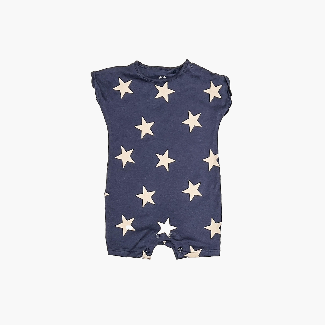 NAVY BLUE STAR PRINTED JUMPSUIT