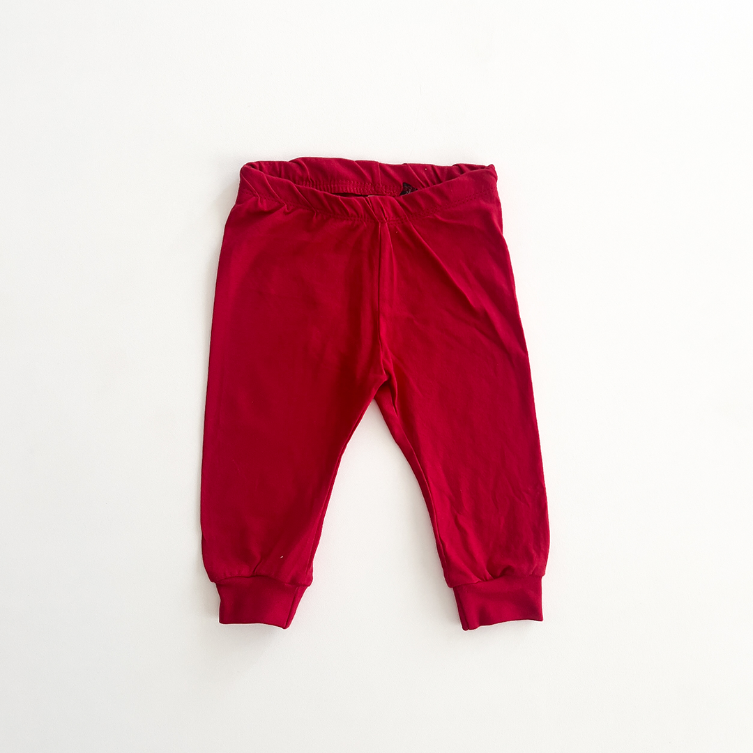 H&M RED COTTON PANTS