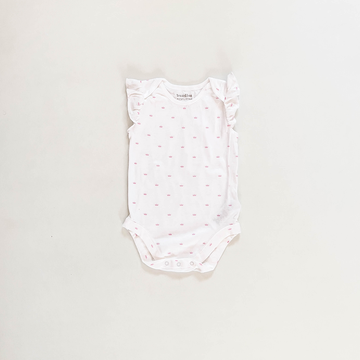 PINK CROWN PRINTED ONESIE