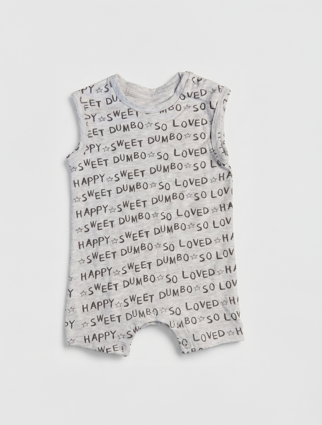 Grey printed sleeveless jumpsuit