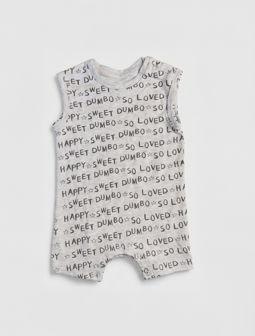 Grey printed sleeveless jumpsuit