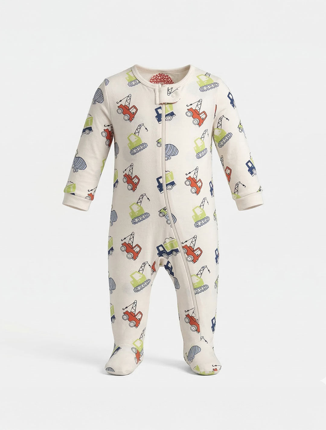OFF WHITE ZIPPER SLEEPSUIT
