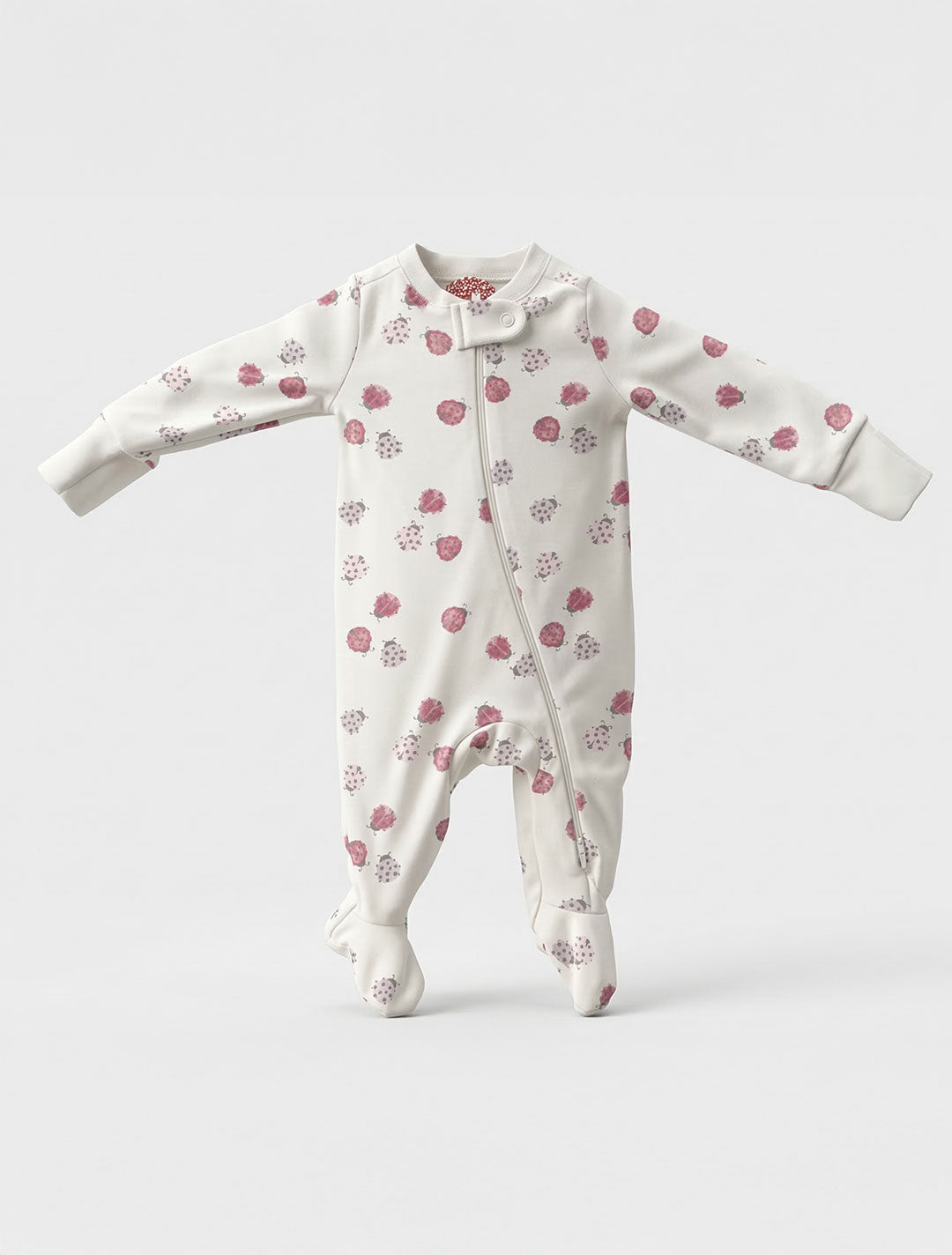 LADY BUG ZIPPER SLEEPSUIT