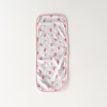 PINK CUTE OWL PATTERNED BURP CLOTH