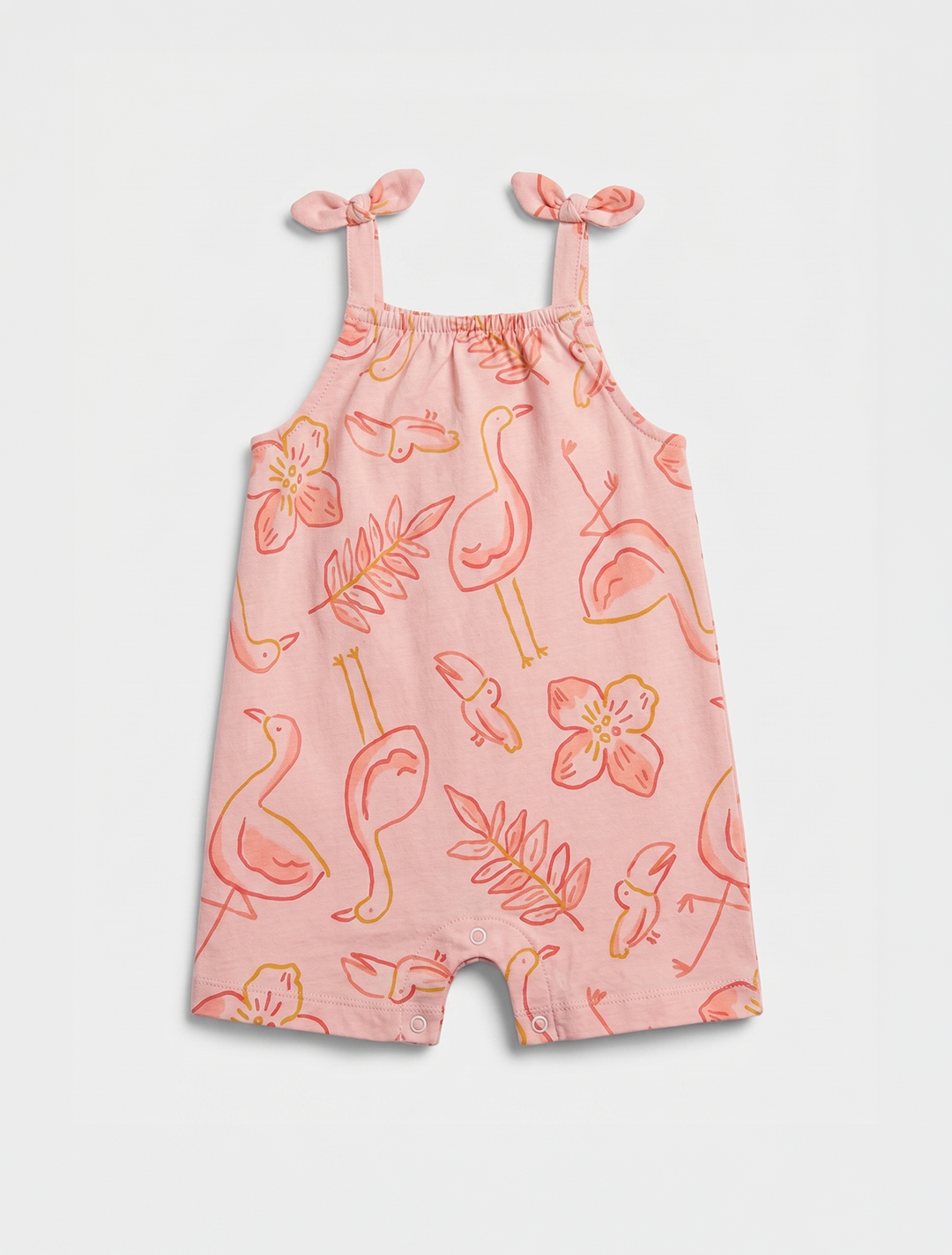 Peach fancy printed jumpsuit