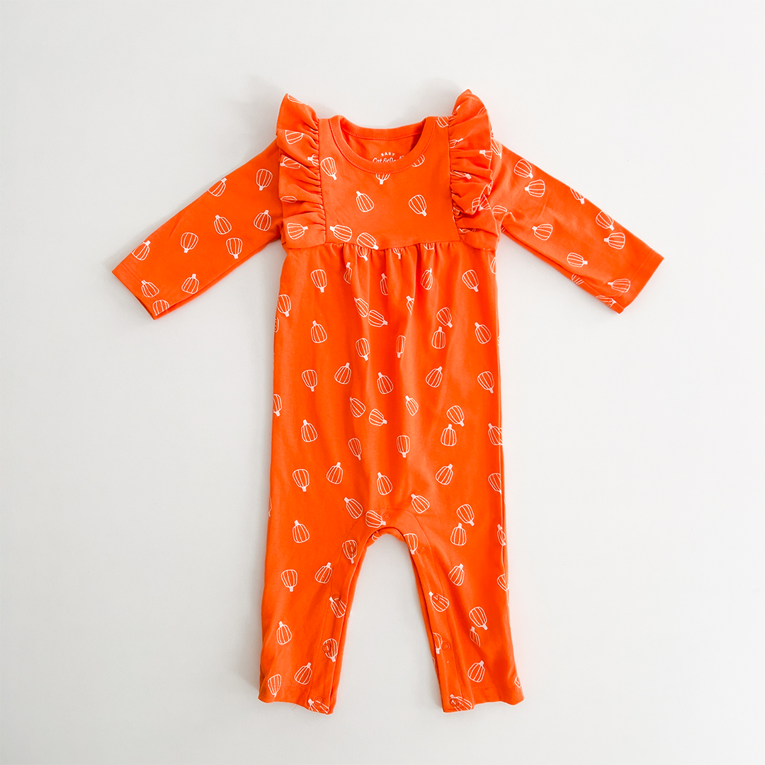 PUMKIN PATTERNED ROMPER
