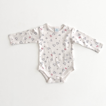 DISNEY BABY WHITE PRINTED ONESIE