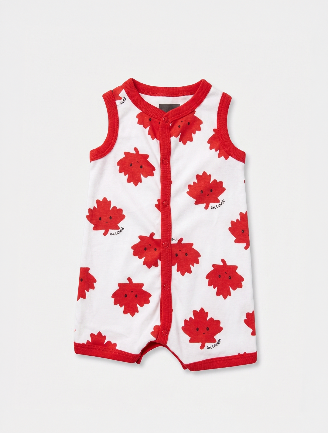 RED WHITE BUTTON JUMPSUIT