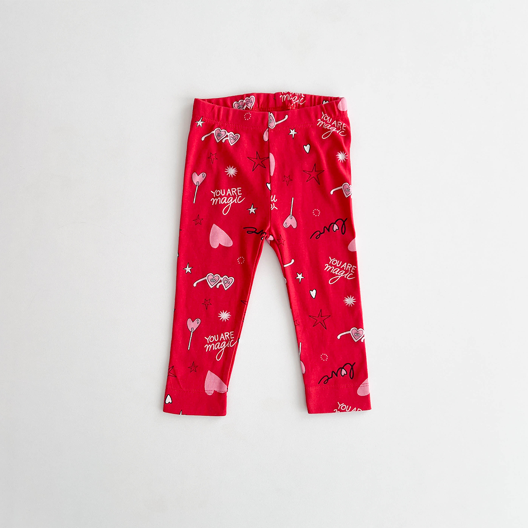 RED LOVE PRINTED PANT