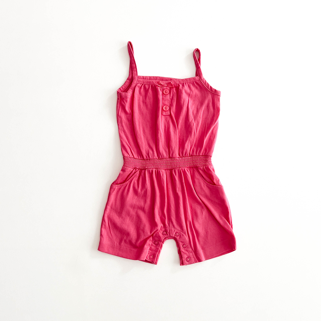 PINK SPAGHETTI SLEEVE JUMPSUIT