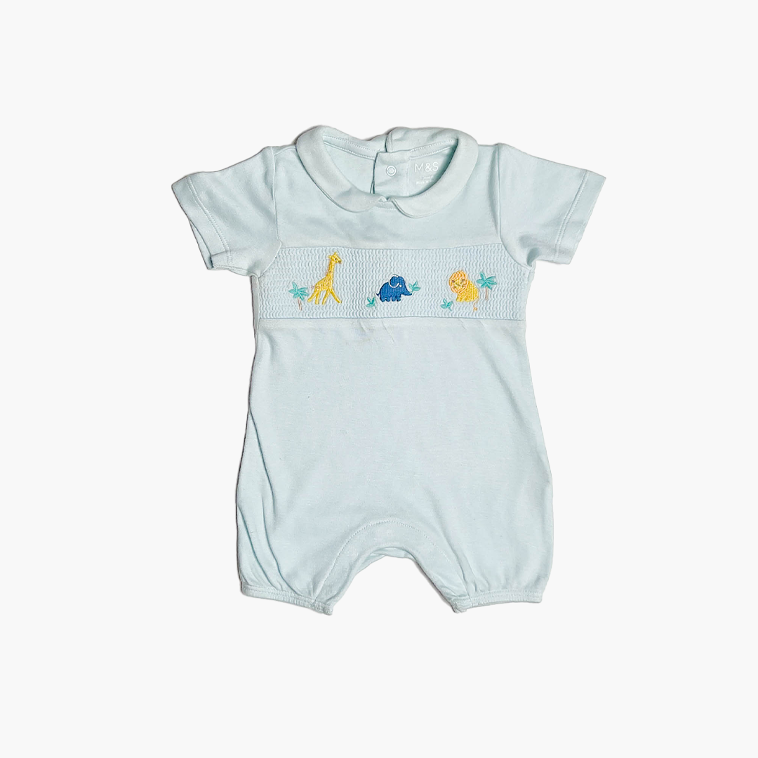 LIGHT BLUE PRINTED JUMPSUIT