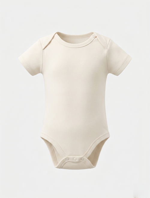 OFF WHITE PLAIN UNISEX ONESIE