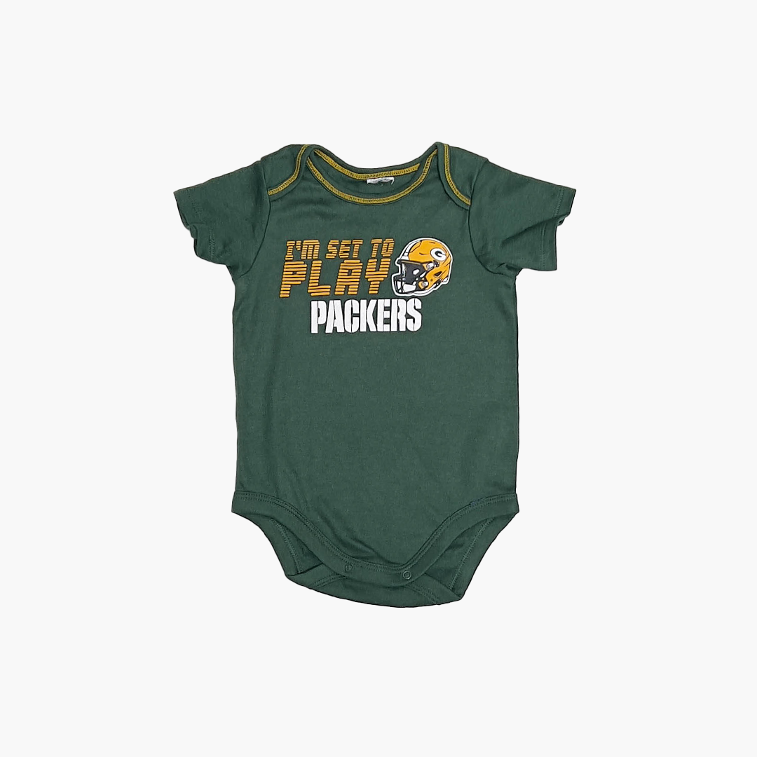GREEN PRINTED ONESIE