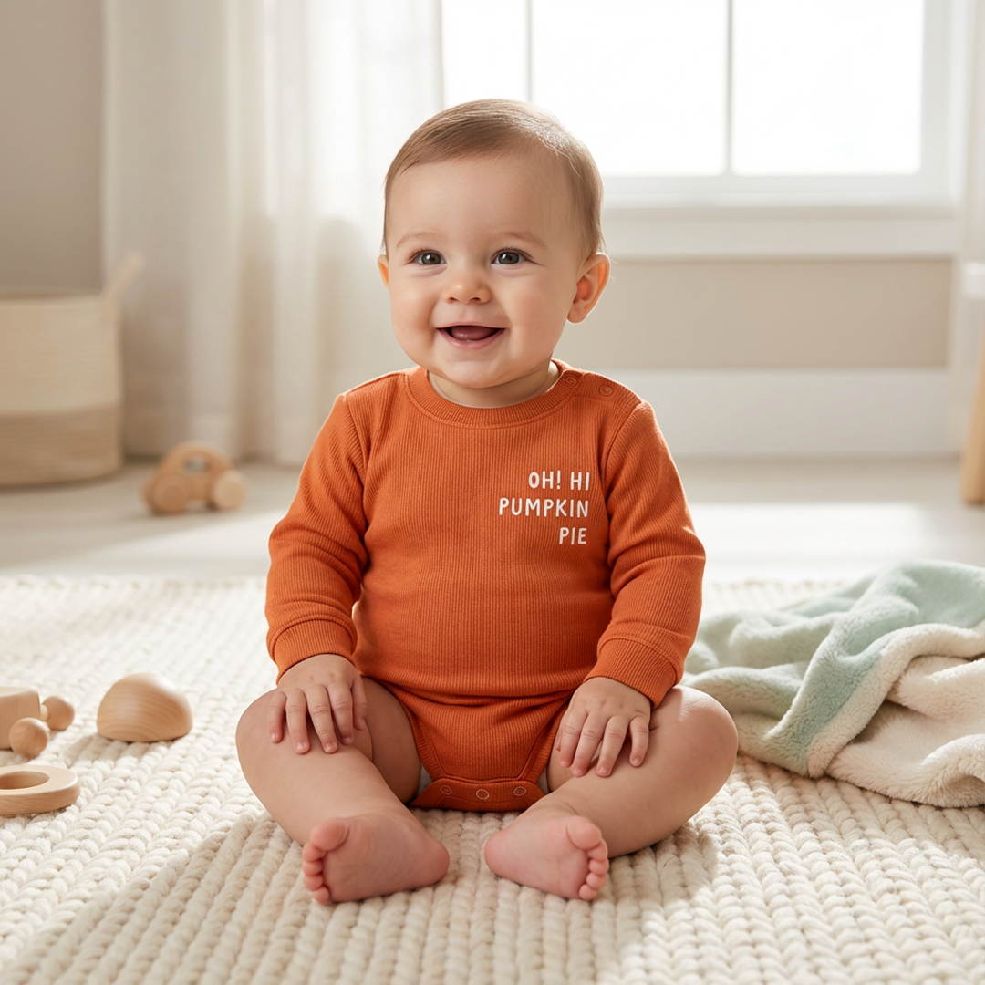 RUST ORANGE ONESIE