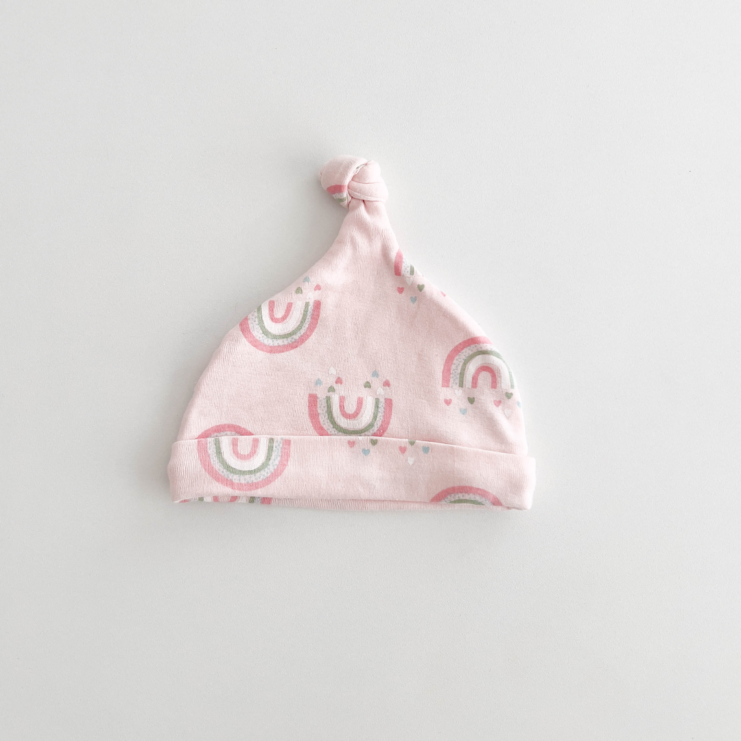 PINK RAINBOW PRINTED CAP