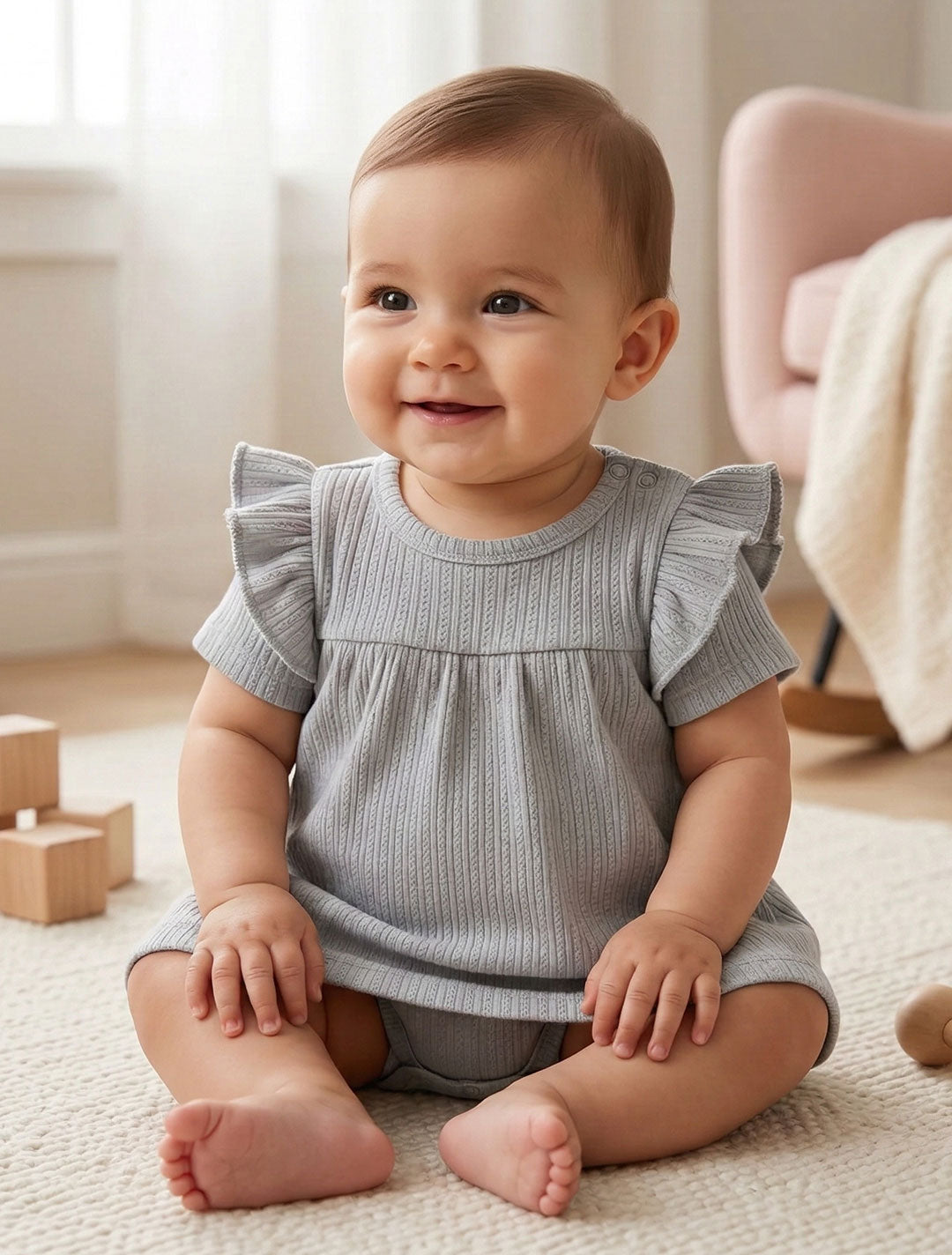 LITTLE PLANET ORGANIC CARTERS BABY POINTELLE BODYSUIT DRESS