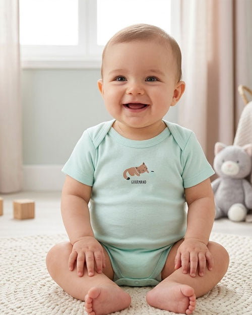 Sky blue kitty onesie