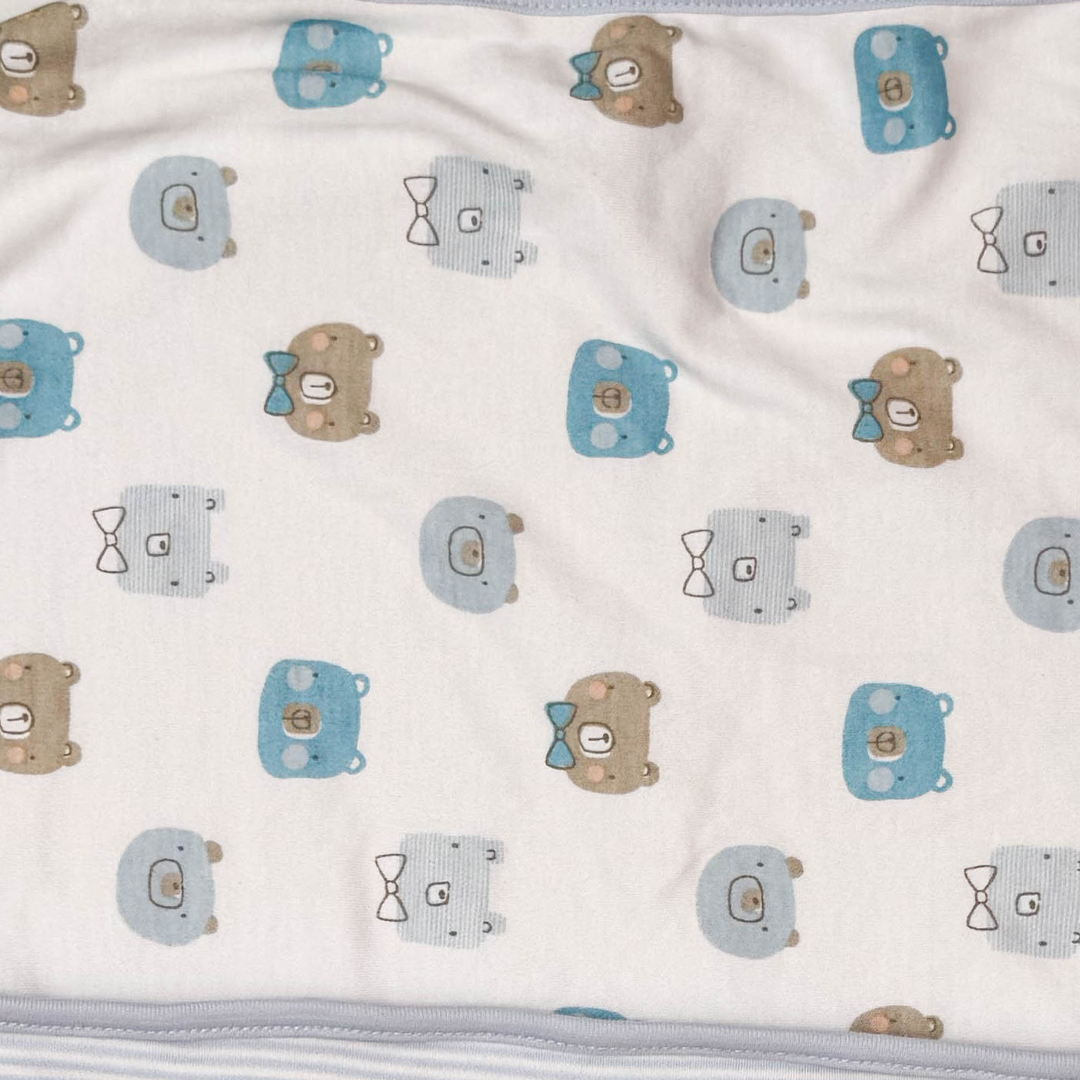 BLUE AND WHITE DOUBLE SIDE SWADDLE