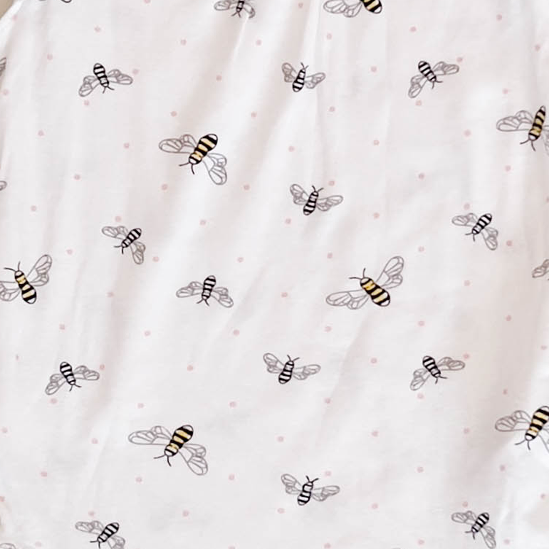 BEE PATTERNED ONESIE