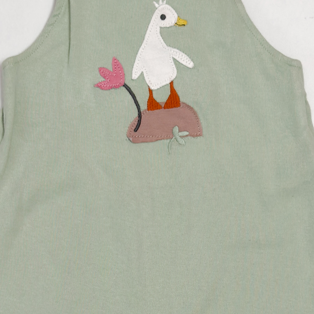 SAGE GREEN DUCK DUNGAREE
