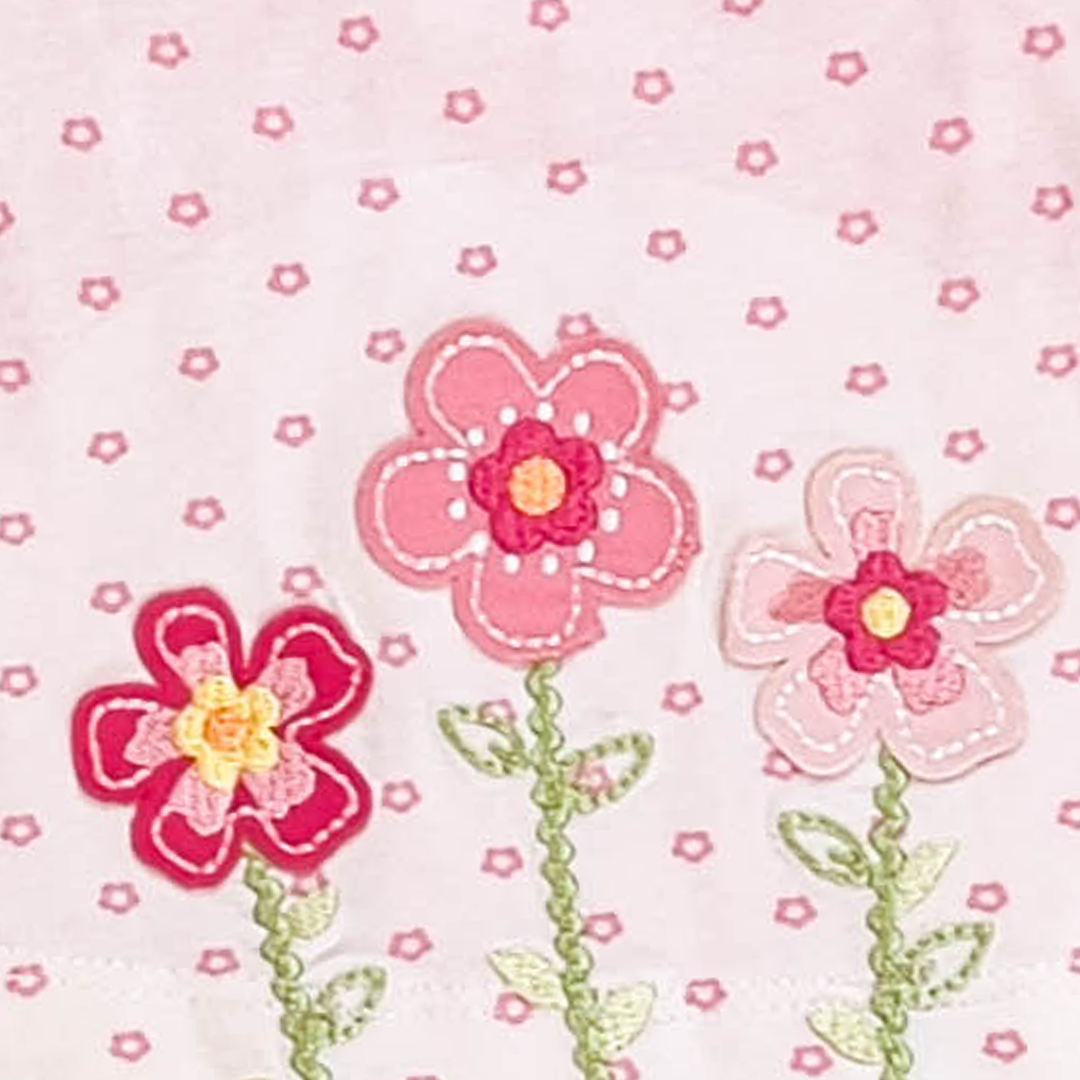 PINK DOTTED GIRLS SUNSUIT
