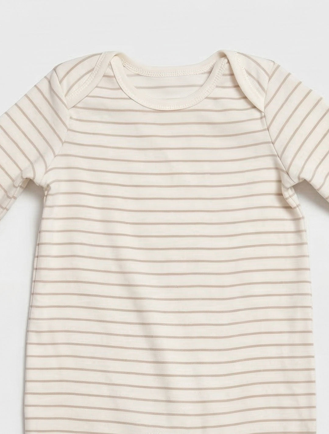 BEIGE STRIPED ROMPER