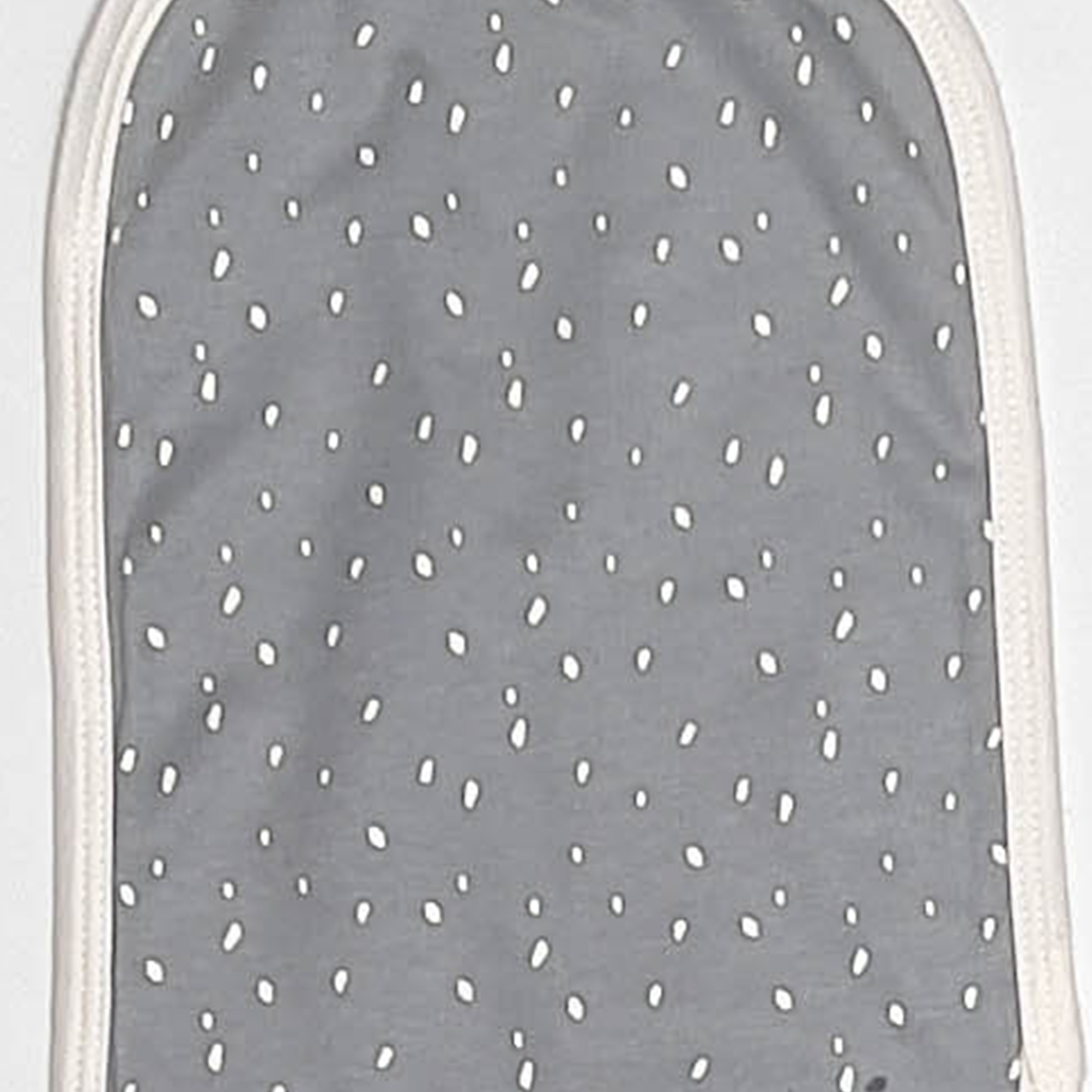 GREY PATTERNED BURP CLOTH