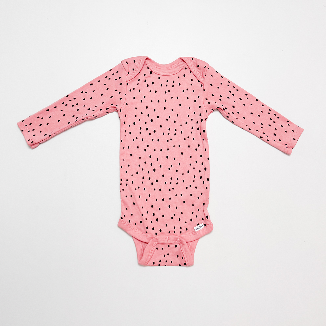 PINK DOTTED ONESIE