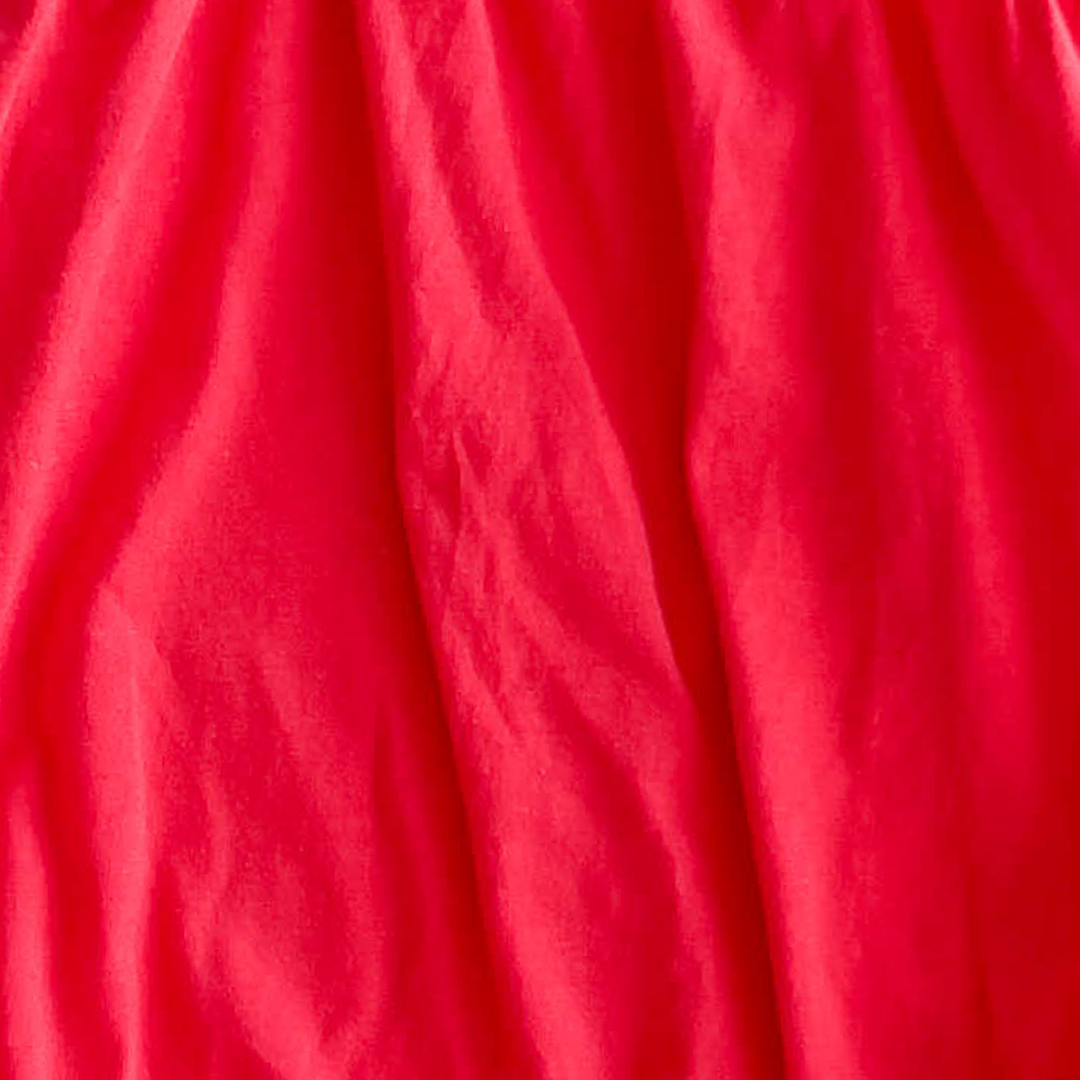 RED PLAIN FANCY ONESIE