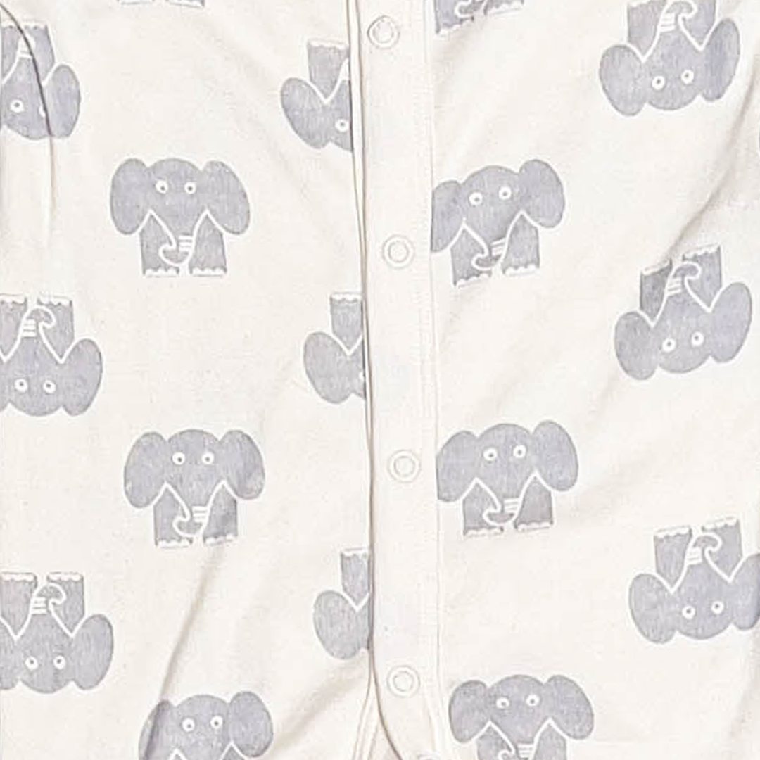 ELEPHANT PATTERNED SLEEPSUIT
