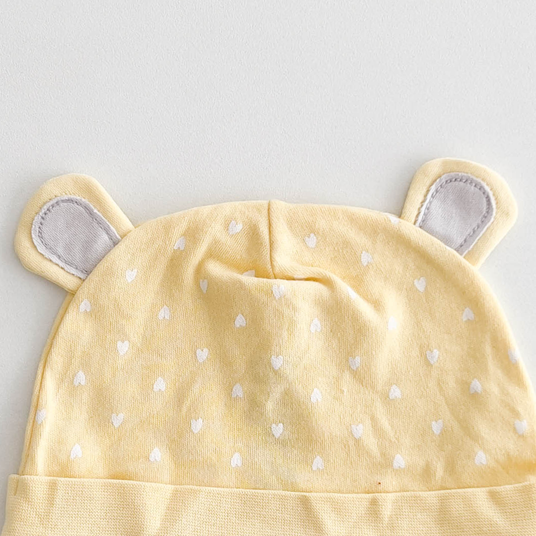 YELLOW BUNNY EAR CAP