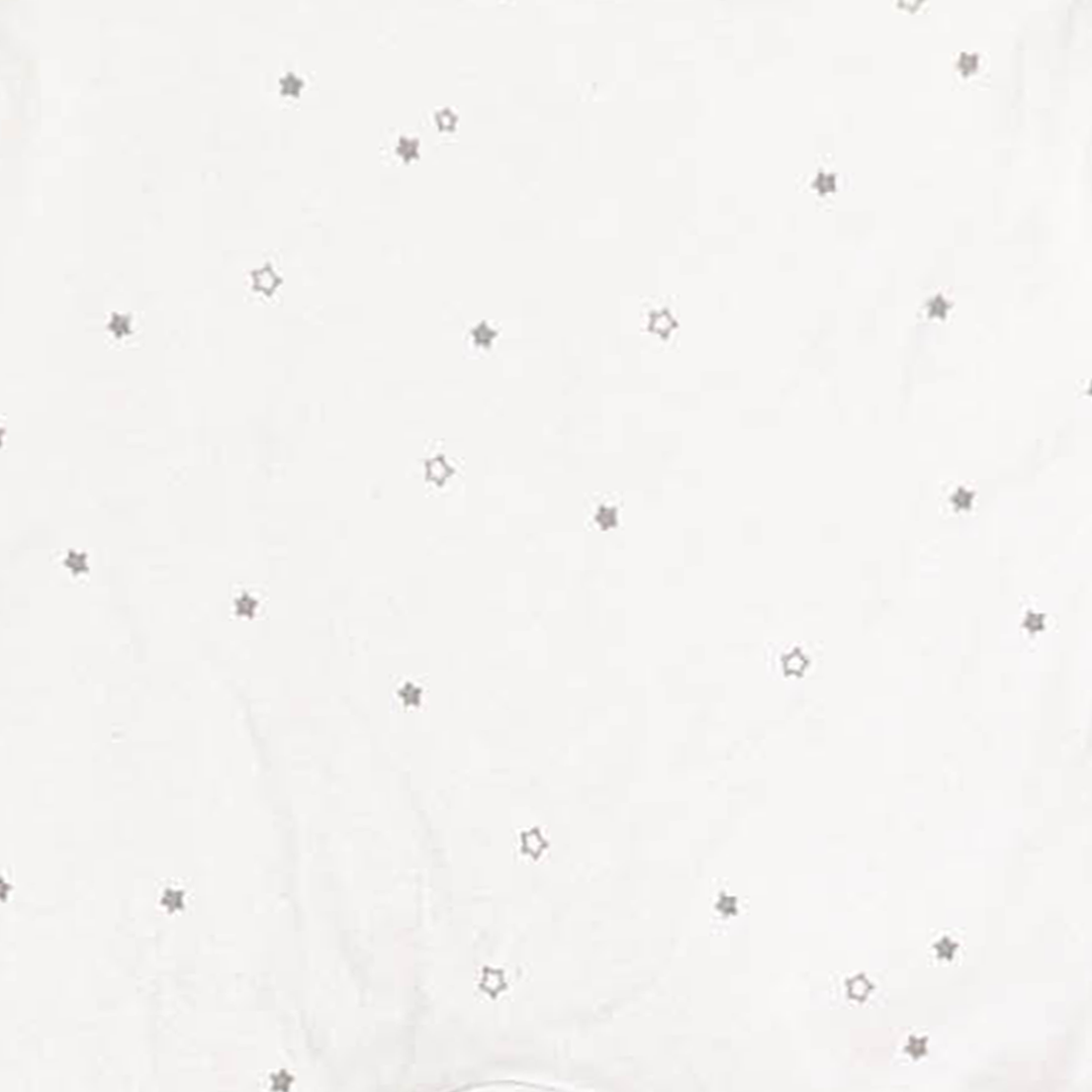 WHITE GREY STAR PRINTED ROMPER
