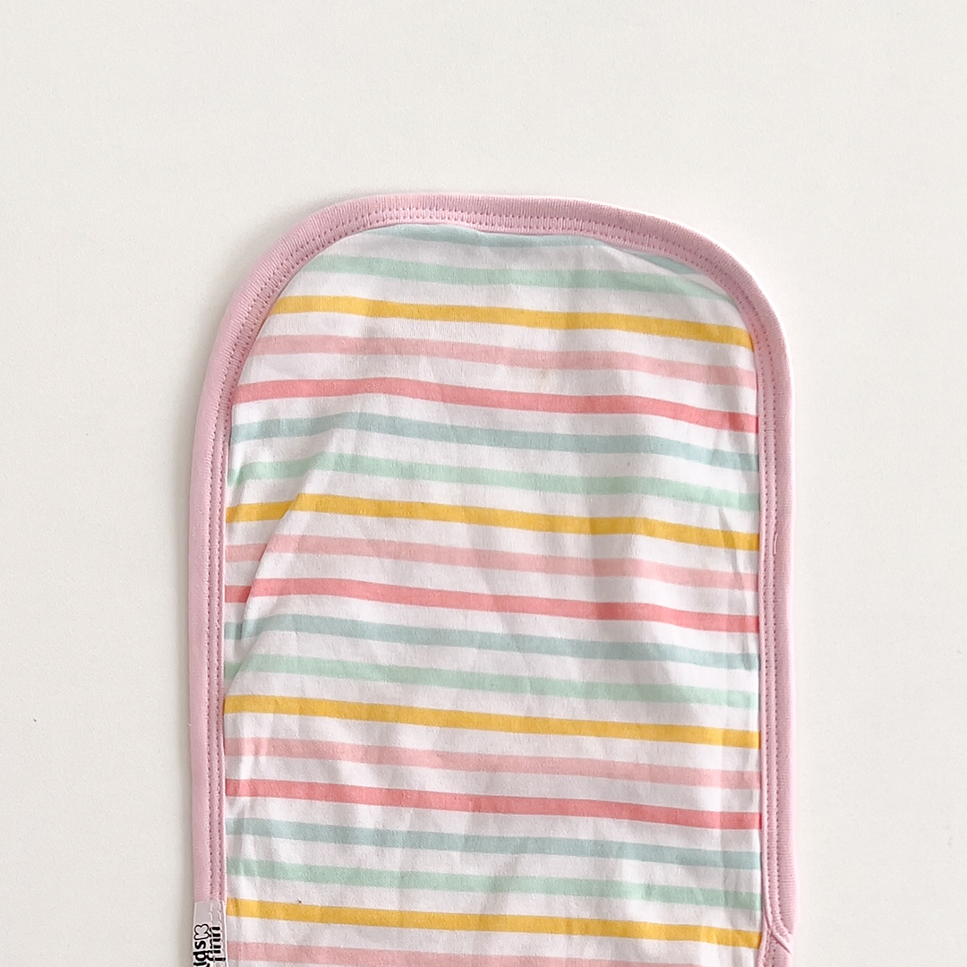 MULTICOLOUR STRIPED BURP CLOTH