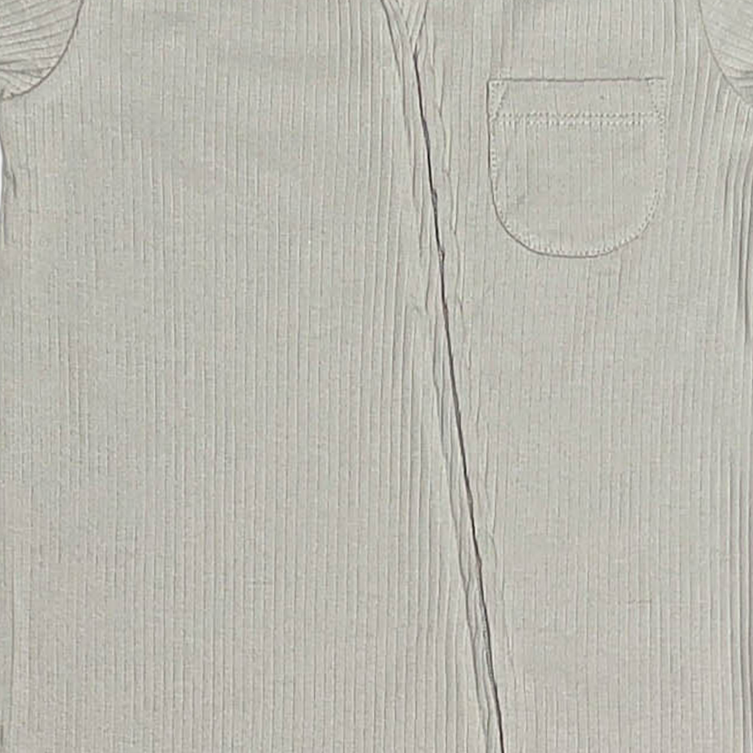 SAGE GREEN RIBBED SLEEPSUIT