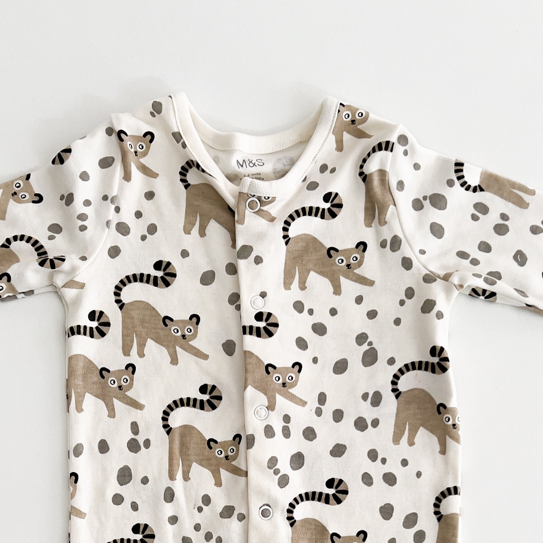 ANIMAL PRINTED SLEEPSUIT