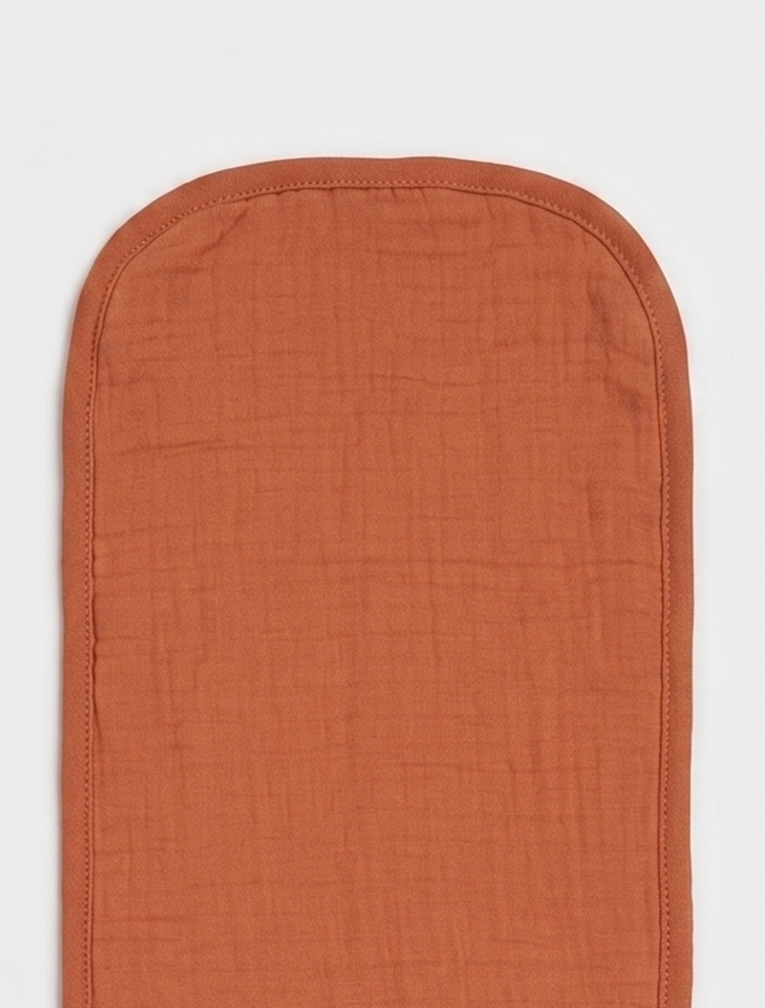 BURNT ORANGE MUSLIN BURP CLOTH