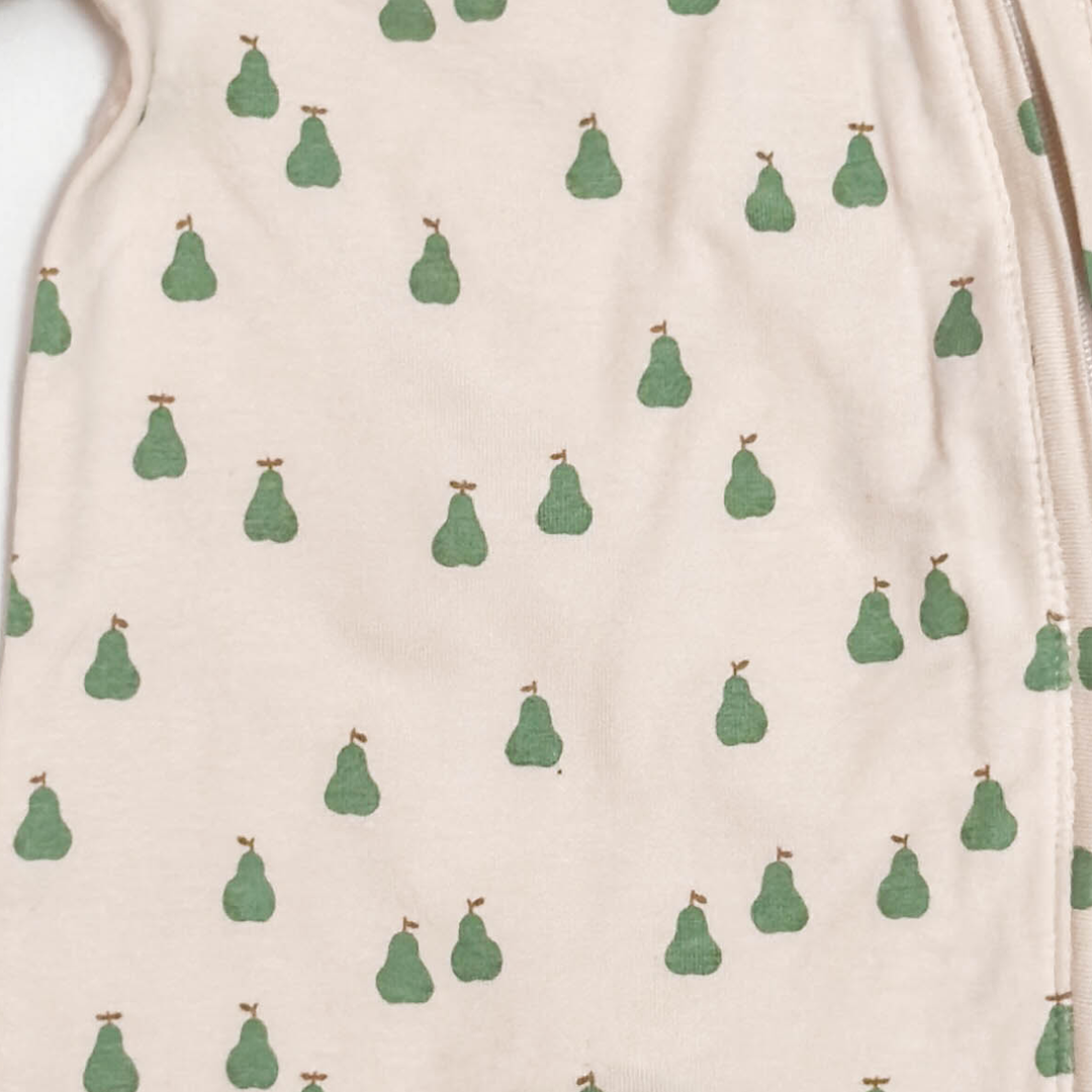 BEIGE PEAR ZIPPER ROMPER