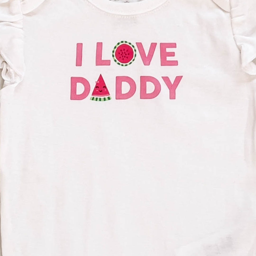 I LOVE DADDY PRINTED ONESIE