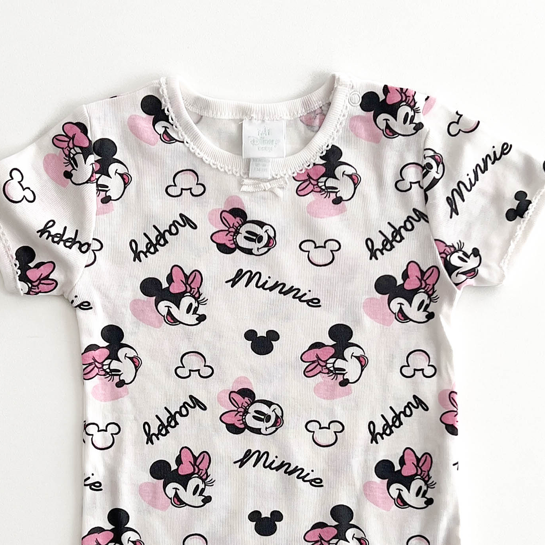 DISNEY BABY PINK MICKEY MOUSE ONESIE