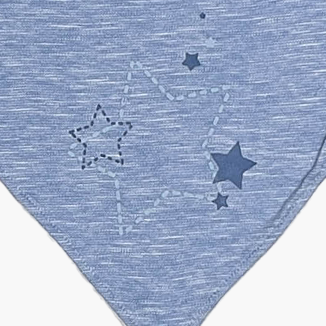 BLUE  STAR BANDANA BIBS