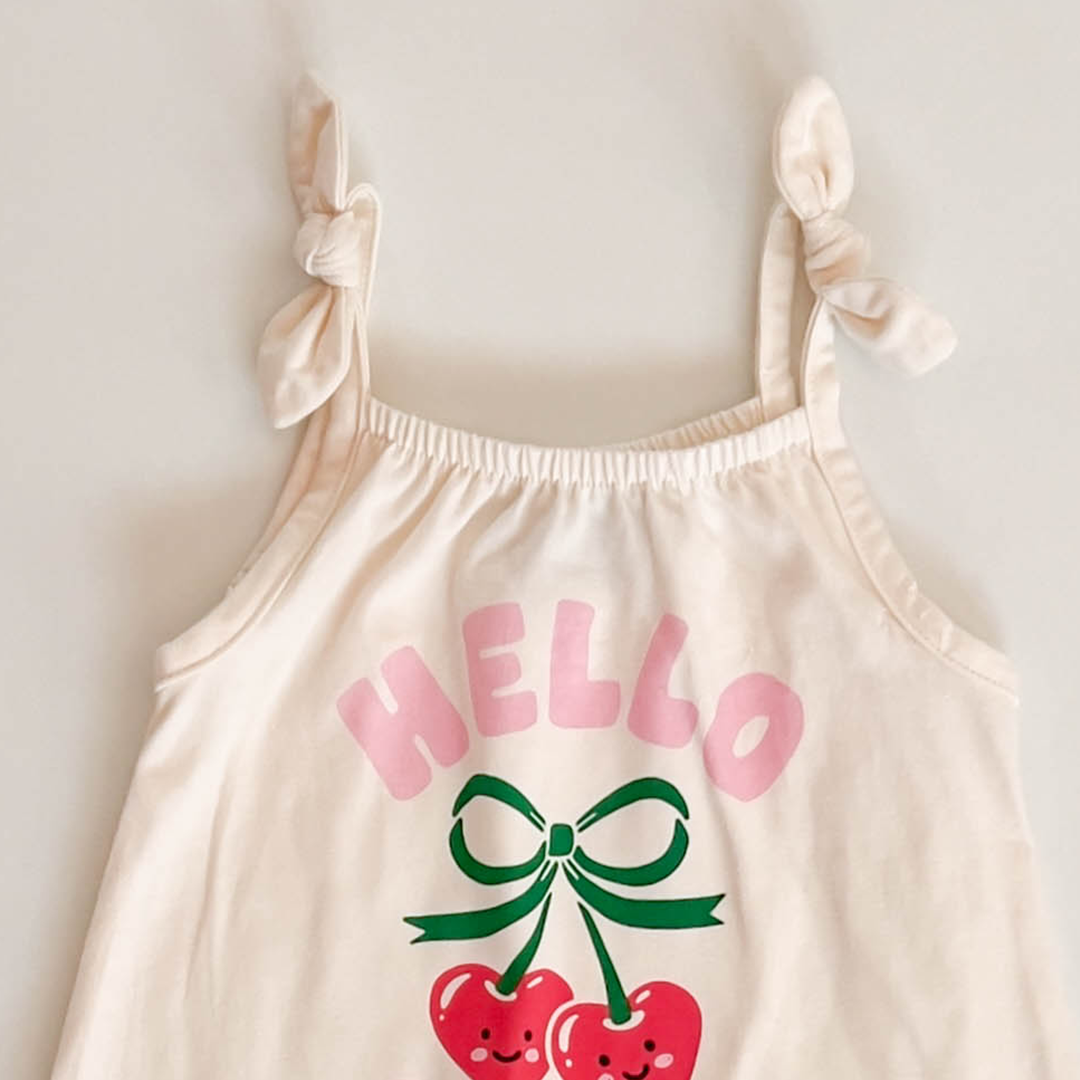 IVORY HELLO CUTIE PRINTED JUMPSUIT